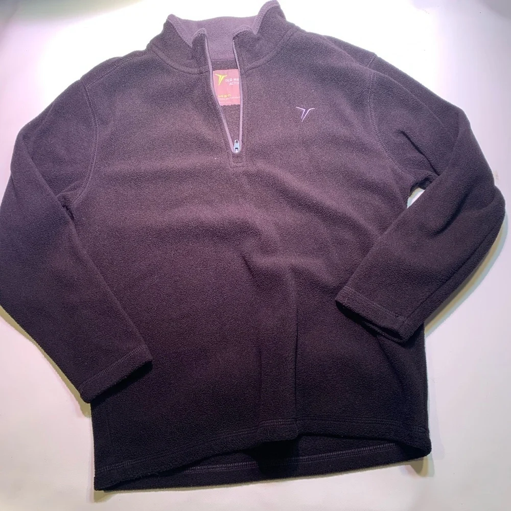 Old Navy | Fleece Black ZIP Up Small Soft Warm